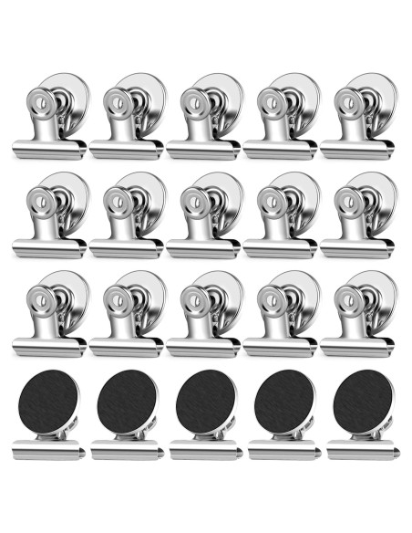 Paquete de 20 Imanes de Nevera WUDIME Clips Magnéticos Paquete de 20 Imanes de Nevera WUDIME Clips Magnéticos