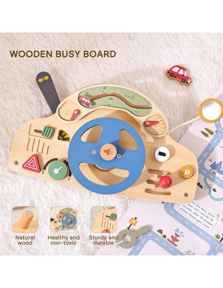 Juguete Montessori Mamimami Home Volante de Madera 0-3 Años Juguete Montessori Mamimami Home Volante de Madera 0-3 Años