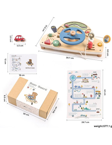 Juguete Montessori Mamimami Home Volante de Madera 0-3 Años