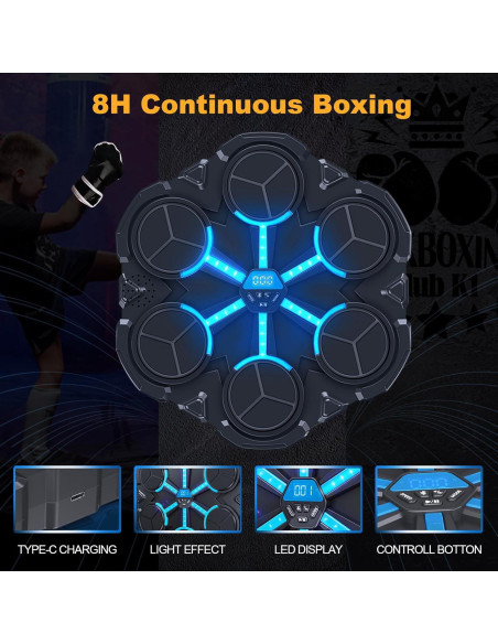 Máquina de Boxeo Musical Jyyuehai MBM-JYY-001 con Guantes Máquina de Boxeo Musical Jyyuehai MBM-JYY-001 con Guantes