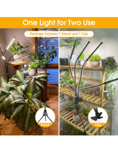 Luz de Crecimiento LED Wolezek 5 Cabezas Espectro Completo 2
