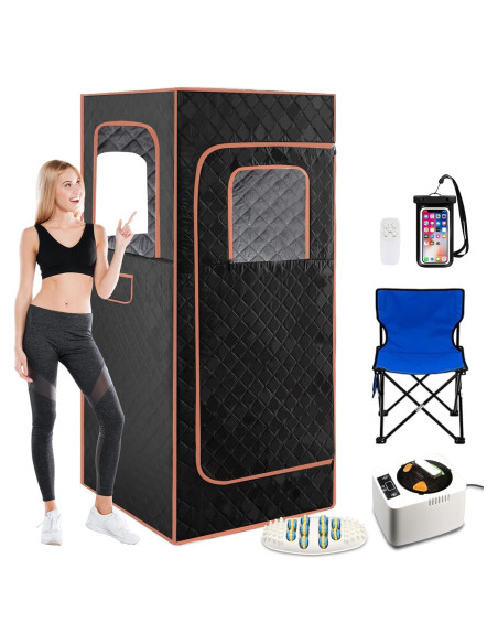 Sauna de Vapor Portátil TUZELIYA 2.6L 1200W con Control Remoto Sauna de Vapor Portátil TUZELIYA 2.6L 1200W con Control Remoto