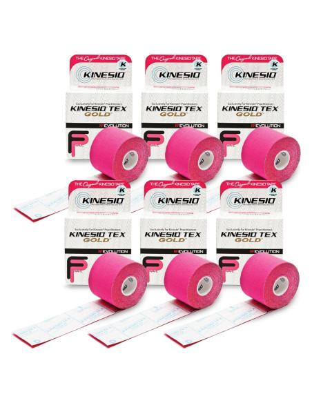 Cinta Kinesio Tex Gold FP Roja 5,08 cm x 5,03 m - 6 Pzas Cinta Kinesio Tex Gold FP Roja 5,08 cm x 5,03 m - 6 Pzas