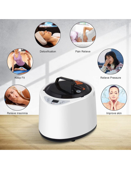 Generador de Vapor Portátil Hoolife 2L 1000W con Control Remoto Generador de Vapor Portátil Hoolife 2L 1000W con Control Remoto