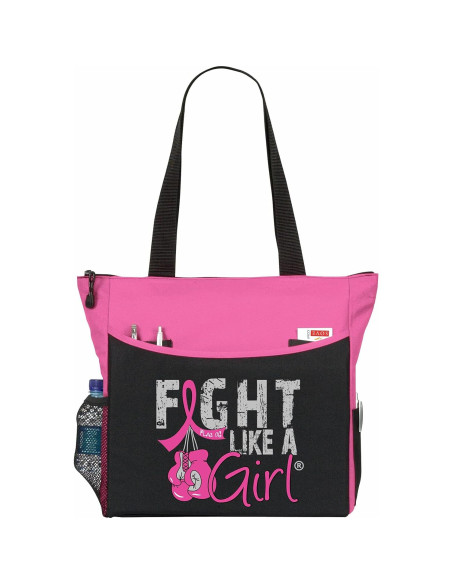 Bolsa Tote Lucha Como una Chica Knockout Rosa 5 Bolsillos Bolsa Tote Lucha Como una Chica Knockout Rosa 5 Bolsillos