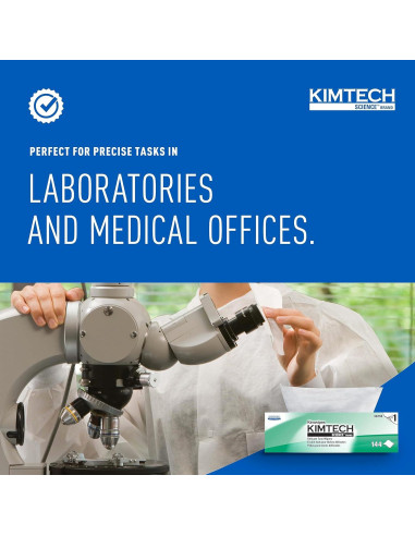 Toallitas Kimtech KimWipes Delicadas 144 Hojas Caja Pop-Up