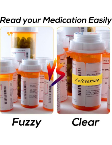 15 Clips de Etiqueta para Botellas de Medicina Tinoaly