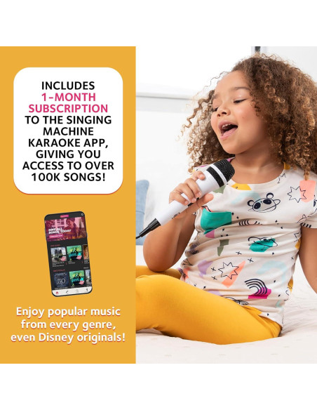Karaoke Portátil Singing Machine Groove Mini Rosa - Bluetooth Karaoke Portátil Singing Machine Groove Mini Rosa - Bluetooth