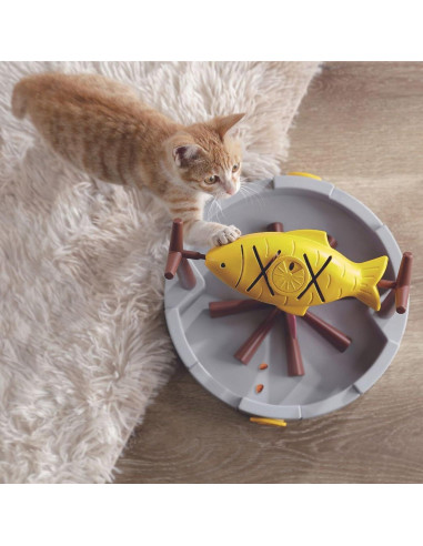 Dispensador de Golosinas PetPals Pez Giratorio 28 cm