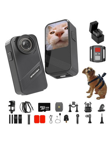 Cámara de Collar para Mascotas Apexcam 4K con WiFi y 64GB