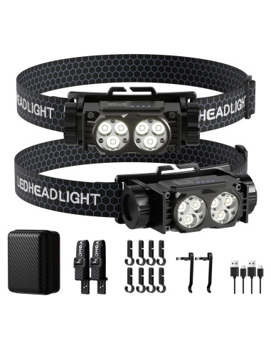 Linterna Frontal Recargable Keikuy 4500L LED Impermeable