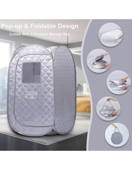 Sauna portátil Smartmak BS9008 plegable para desintoxicación Sauna portátil Smartmak BS9008 plegable para desintoxicación