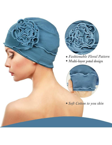 Turbante AIPESL 2 Piezas Algodón Suave para Quimioterapia