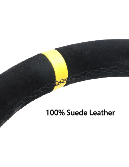 Volante Spaorcco 6125 320mm Cuero Suede Amarillo Volante Spaorcco 6125 320mm Cuero Suede Amarillo
