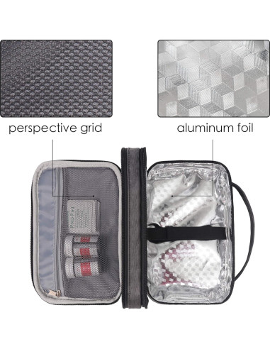 Bolsa de Viaje Lavievert para Insulina - Gris Oscuro