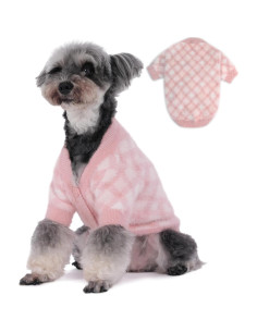 Suéter para Perro MOIRIG Rosa Pequeño 2 Piezas Suave 2