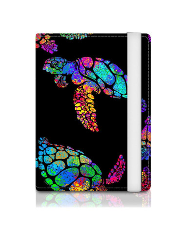 Portapasaportes de Cuero Premium RFID ATJFKIXL Colorido Boho