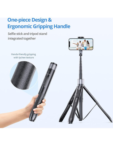 ATUMTEK Trípode para Selfies 152 cm con Control Remoto