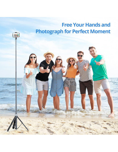 ATUMTEK Trípode para Selfies 152 cm con Control Remoto