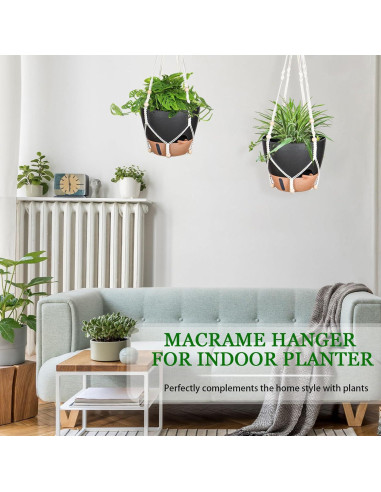 Macetas colgantes Fielda 25 cm autorriego, 2 piezas