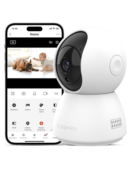 Cámara de Seguridad TUGARD 2MP 355 con Audio y App Cámara de Seguridad TUGARD 2MP 355 con Audio y App