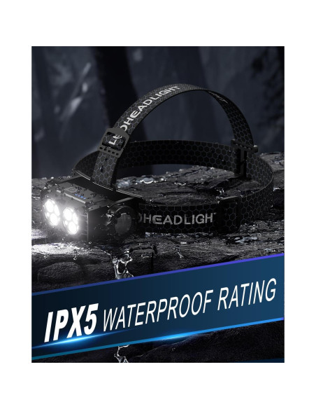 Linterna Frontal Recargable Keikuy 4500L LED Impermeable Linterna Frontal Recargable Keikuy 4500L LED Impermeable