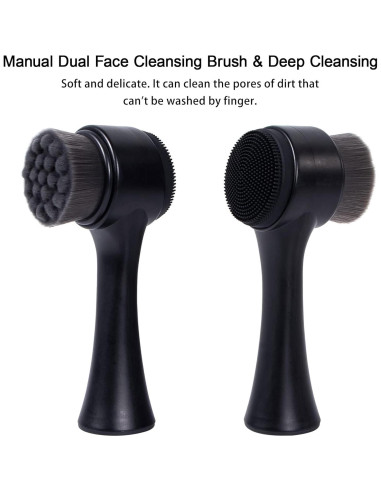 Cepillo Facial de Limpieza 2 en 1 ooloveminso Doble Cara