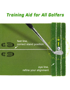 Alfombra de Golf DCQ DualTurf 5x4ft para Entrenamiento 2