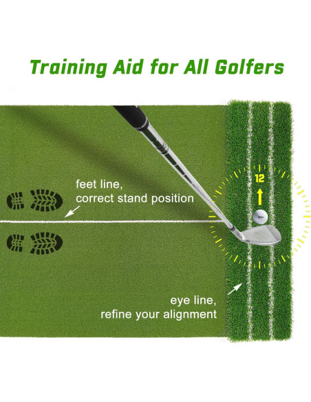 Alfombra de Golf DCQ DualTurf 5x4ft para Entrenamiento Alfombra de Golf DCQ DualTurf 5x4ft para Entrenamiento