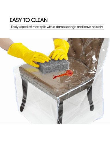 Funda de Silla Zipcase 2 Pcs PVC Impermeable 50,8x55,88 cm