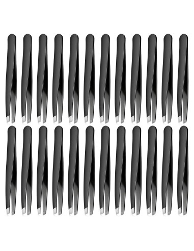 Juego de 24 Pinzas de Precisión Mudder de Acero Inoxidable