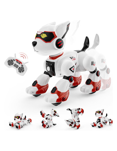 Perro Robot WeFone K101 Interactivo Programable Rojo