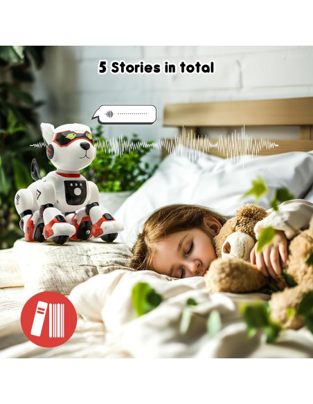 Perro Robot WeFone K101 Interactivo Programable Rojo Perro Robot WeFone K101 Interactivo Programable Rojo