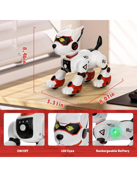 Perro Robot WeFone K101 Interactivo Programable Rojo Perro Robot WeFone K101 Interactivo Programable Rojo