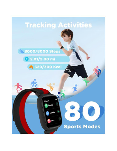 Reloj Inteligente BIGGERFIVE BW02 para Niños 1.8" IP68