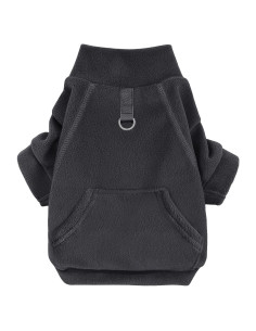 Suéter de lana para perros Idepet XL Negro abrigo cálido