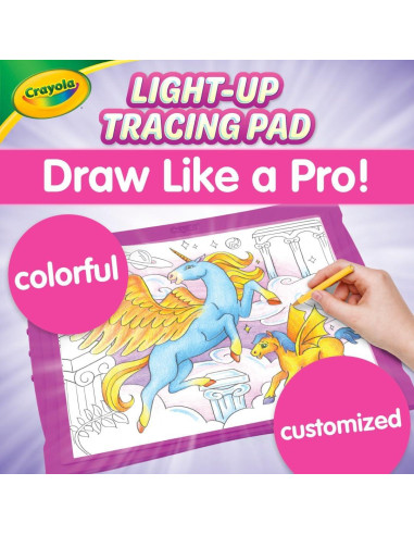 Crayola Luz Tracing Pad Rosa - Kit de Arte para Niños