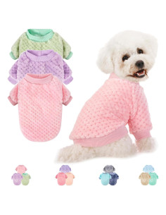 Suéter para Perro POMIU Pequeño Rosa, Morado y Verde Claro