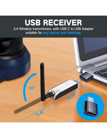 Cámara Web Inalámbrica Gsou W31 1080P HD con Soporte Cámara Web Inalámbrica Gsou W31 1080P HD con Soporte