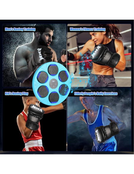 Máquina de Boxeo Musical Stomonster 2025 con Guantes y Bluetooth Máquina de Boxeo Musical Stomonster 2025 con Guantes y Bluetooth