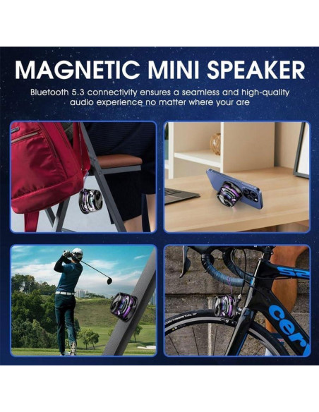 Altavoz Bluetooth Magnético Hounyoln G200 con RGB 3D Altavoz Bluetooth Magnético Hounyoln G200 con RGB 3D