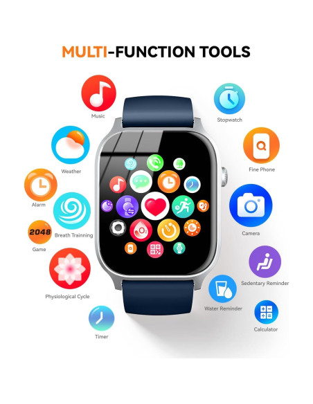 Reloj Inteligente Paybay Y7 Azul IP68 Llamadas y Fitness Reloj Inteligente Paybay Y7 Azul IP68 Llamadas y Fitness