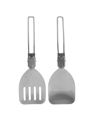 2 Espátulas Plegables de Acero Inoxidable 304 para Camping
