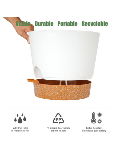 Maceta de Autorriego SwinDuck 30cm con Reservorio 1.78L