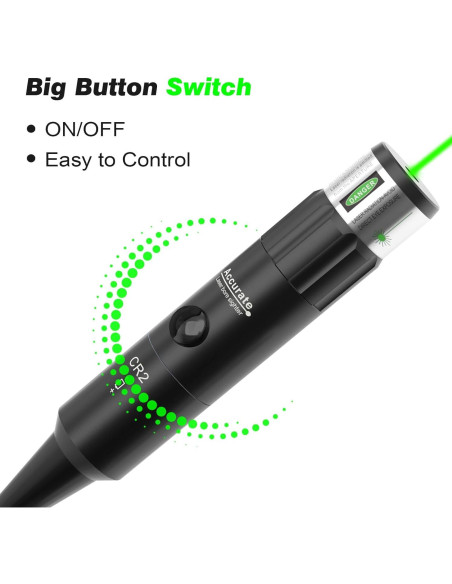 Boresighter Verde StrongTools 12GA Caza Precisión Fácil Boresighter Verde StrongTools 12GA Caza Precisión Fácil