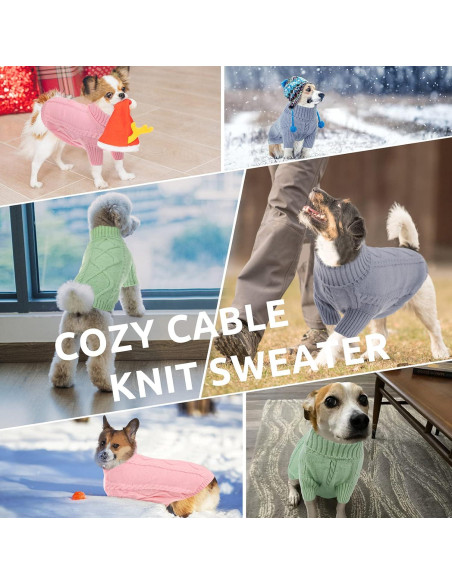 Suéter para Perros Pequeños Queenmore Verde Cálido Suéter para Perros Pequeños Queenmore Verde Cálido