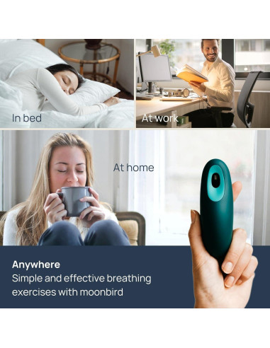 Dispositivo de Respiración Moonbird MBPROV1 Alivio Estrés