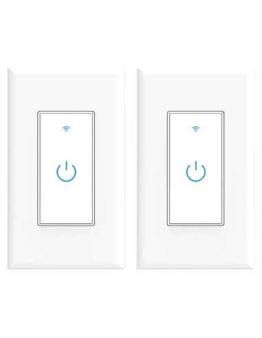 Interruptor Inteligente Wifi Lesim 2 Paquetes Control Remoto