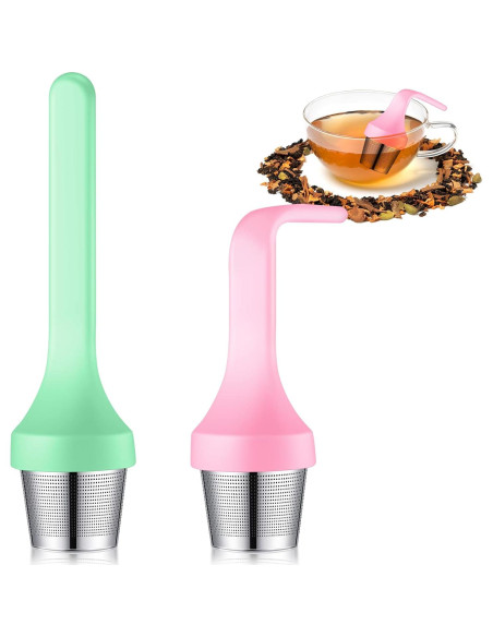 Infusor de Té Philbinden 2 Piezas Silicona y Acero Inoxidable Infusor de Té Philbinden 2 Piezas Silicona y Acero Inoxidable