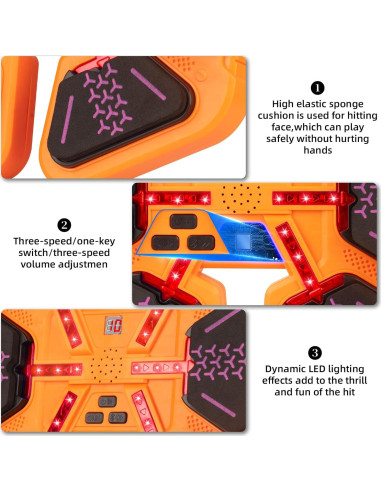 Máquina de Boxeo Musical Xouduxpl 7782 para Niños con Guantes